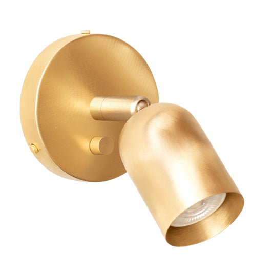 Polish Capsule Brass Wall Sconce – Mid Century Modern Vintage Wall Light Fixture