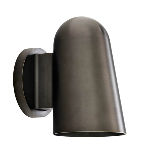 Modern Brass Wall Sconce – Handmade Mid Century Cone Shade Light Fixture
