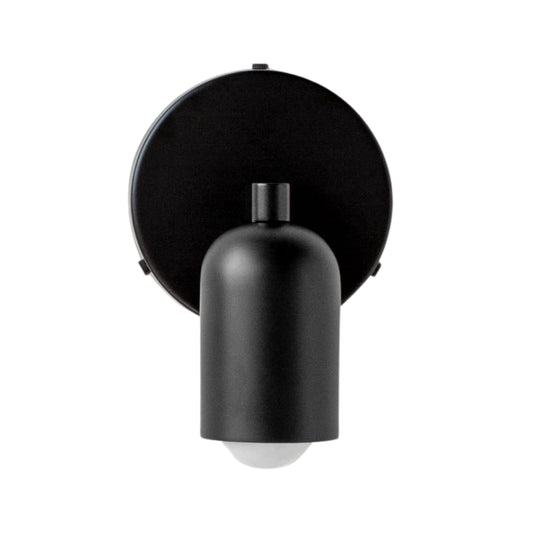 Black Capsule Brass Wall Sconce – Mid Century Modern Vintage Wall Light Fixture