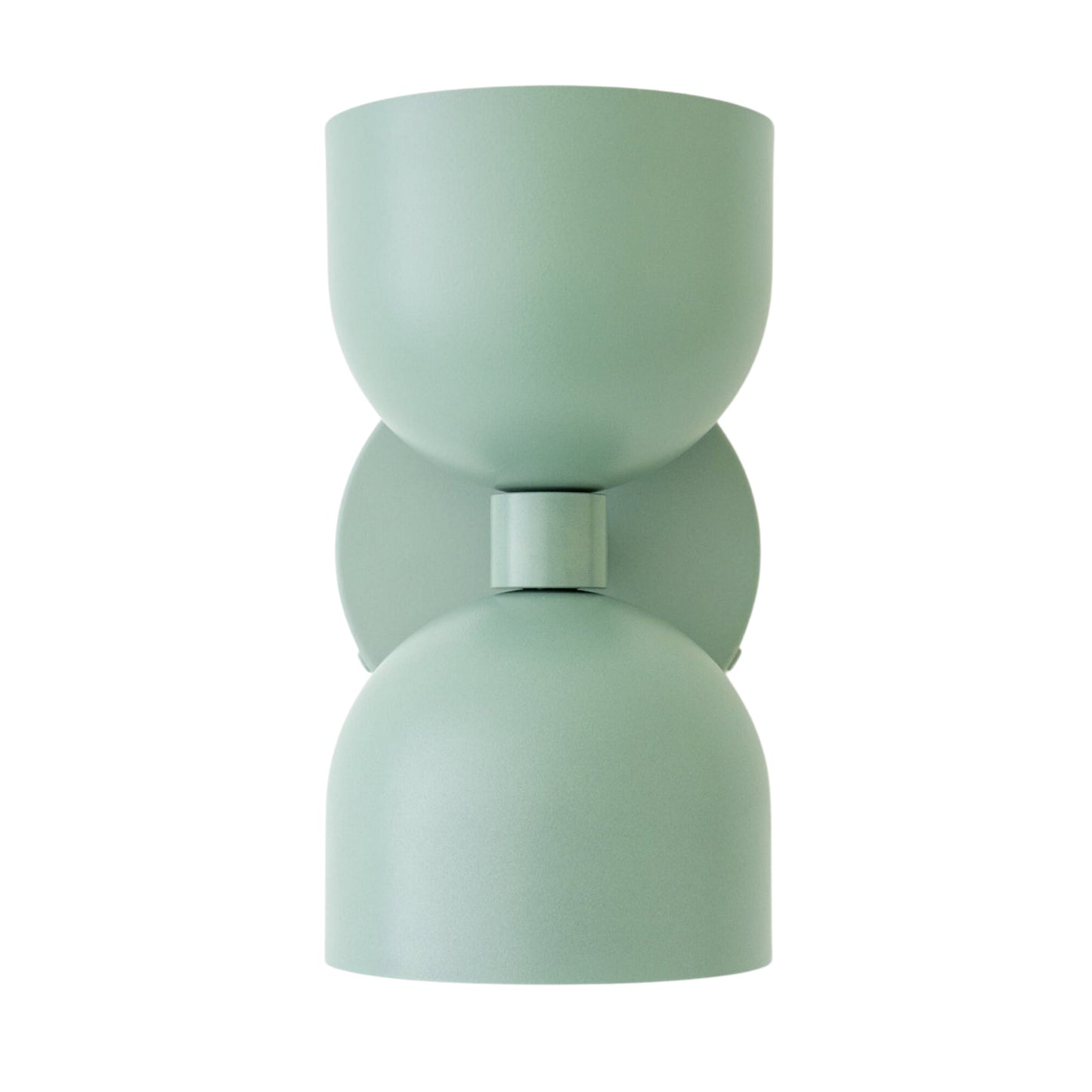 Mid Century Modern Sea Green Brass Wall Sconce – Handmade Double Shade Light