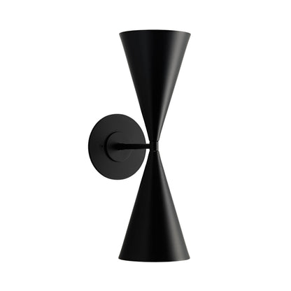 Double Cone Mid-Century Modern Wall Light – Handmade Brass Sconce