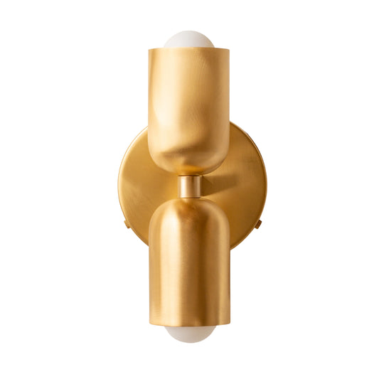 Polish Up & Down Brass Wall Sconce – Mid-Century Modern Light Fixture