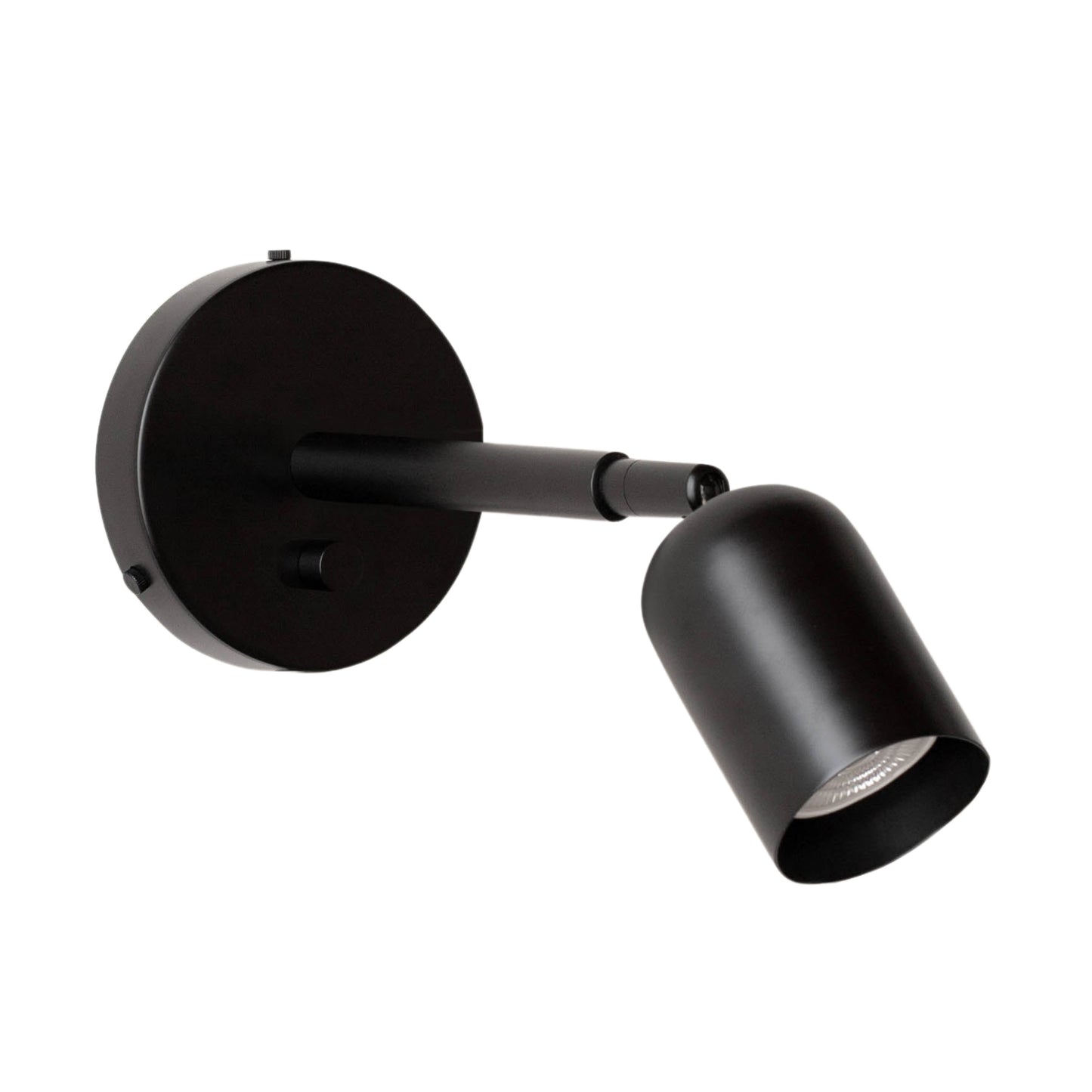 Black Capsule Brass Wall Sconce – Mid Century Modern Vintage Wall Light Fixture
