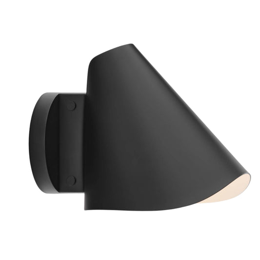 Modern Brass Wall Sconce – Handmade Mid Century Cone Shade Light Fixture
