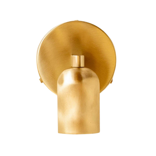 Polish Capsule Brass Wall Sconce – Mid Century Modern Vintage Wall Light Fixture