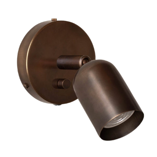 Antique Capsule Brass Wall Sconce – Mid Century Modern Vintage Wall Light Fixture