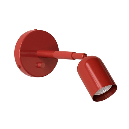 Red Capsule Brass Wall Sconce – Mid Century Modern Vintage Wall Light Fixture