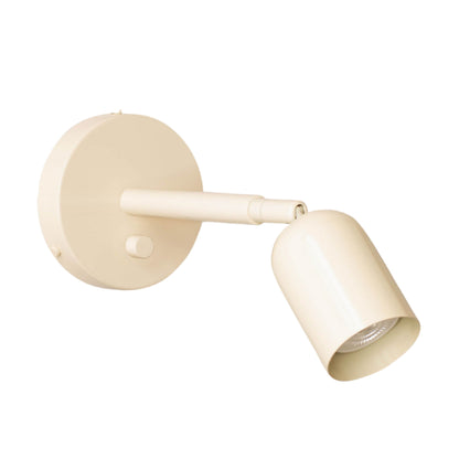Cream Capsule Brass Wall Sconce – Mid Century Modern Vintage Wall Light Fixture