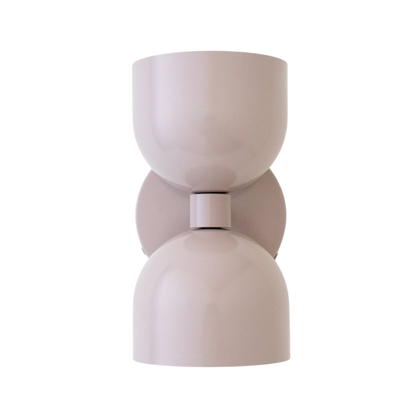 Mid Century Modern Lilac Brass Wall Sconce – Handmade Double Shade Light