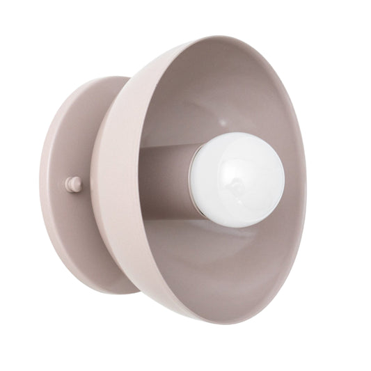 Lilac Brass Dome Wall Sconce – Modern Mid Century Wall Light Fixture