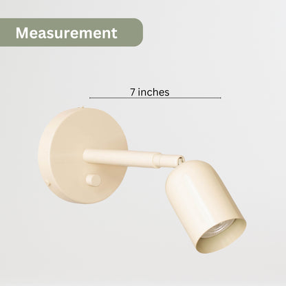 Cream Capsule Brass Wall Sconce – Mid Century Modern Vintage Wall Light Fixture