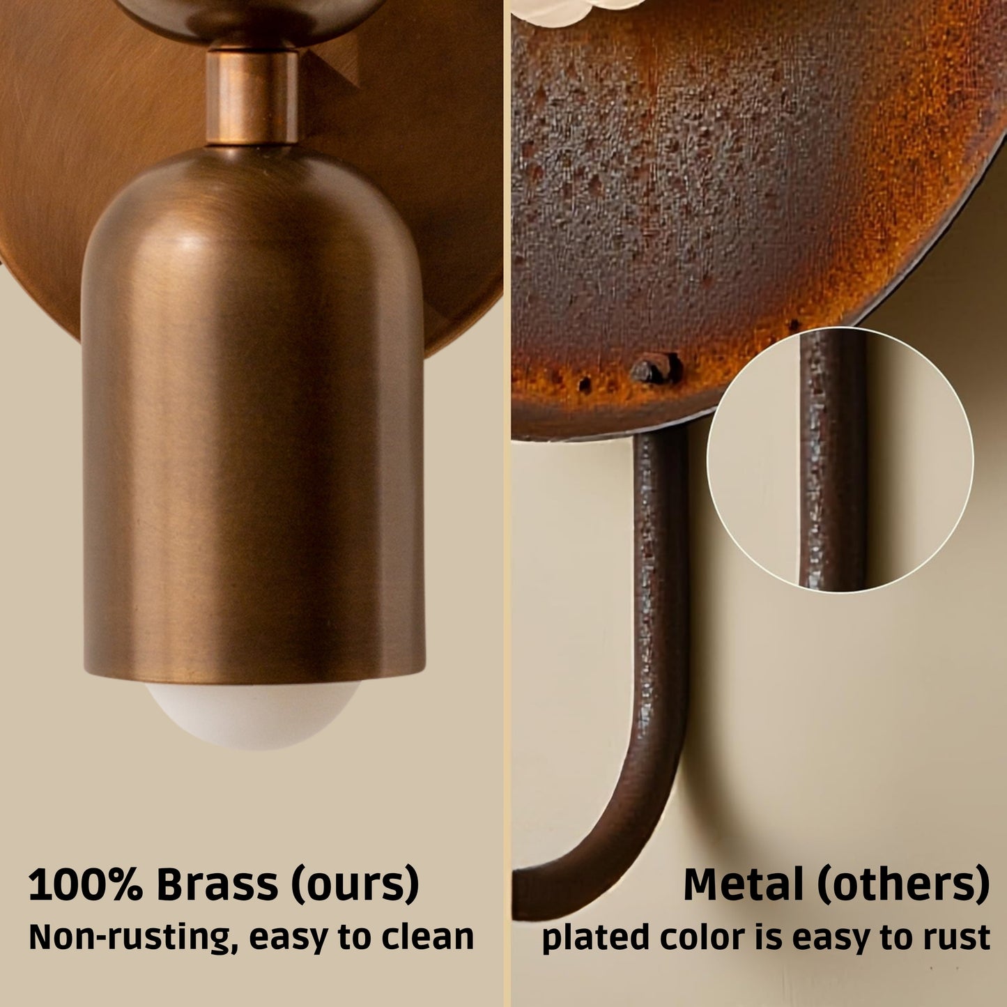 Antique Up & Down Brass Wall Sconce – Mid-Century Modern Light Fixture