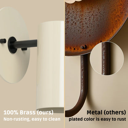 Modern Brass Wall Sconce – Mid Century Light Fixture for Bedroom & Living Room