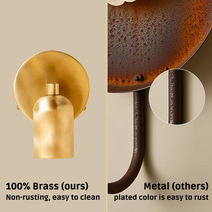 Polish Capsule Brass Wall Sconce – Mid Century Modern Vintage Wall Light Fixture