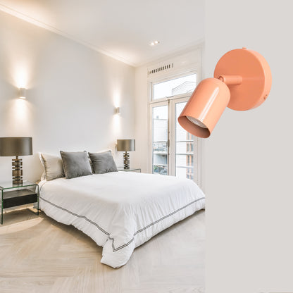 Peach Capsule Brass Wall Sconce – Mid Century Modern Vintage Wall Light Fixture