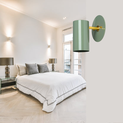 Modern Brass Wall Sconce – Mid Century Light Fixture for Bedroom & Living Room