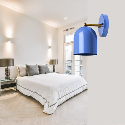 Modern Brass Wall Sconce – Mid Century Light Fixture for Bedroom & Living Room