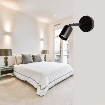 Black Capsule Brass Wall Sconce – Mid Century Modern Vintage Wall Light Fixture