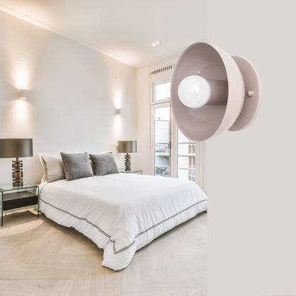 Lilac Brass Dome Wall Sconce – Modern Mid Century Wall Light Fixture