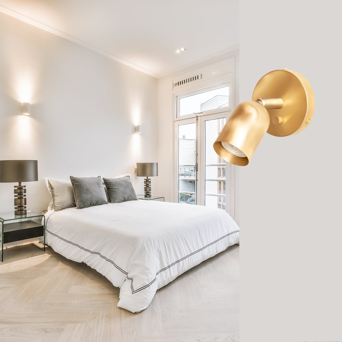Polish Capsule Brass Wall Sconce – Mid Century Modern Vintage Wall Light Fixture