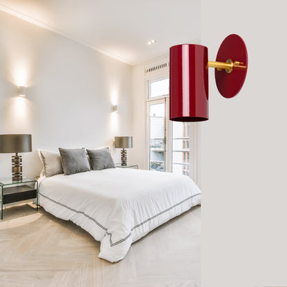 Modern Brass Wall Sconce – Mid Century Light Fixture for Bedroom & Living Room