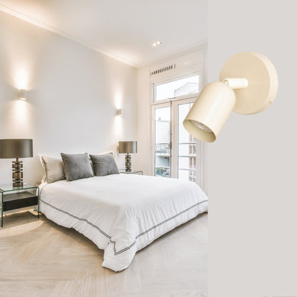 Cream Capsule Brass Wall Sconce – Mid Century Modern Vintage Wall Light Fixture