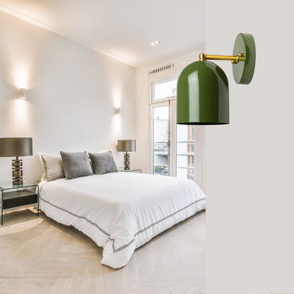 Modern Brass Wall Sconce – Mid Century Light Fixture for Bedroom & Living Room