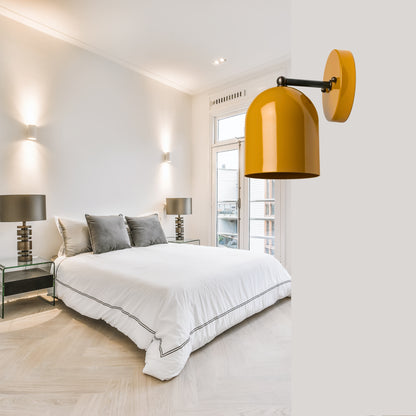 Modern Brass Wall Sconce – Mid Century Light Fixture for Bedroom & Living Room