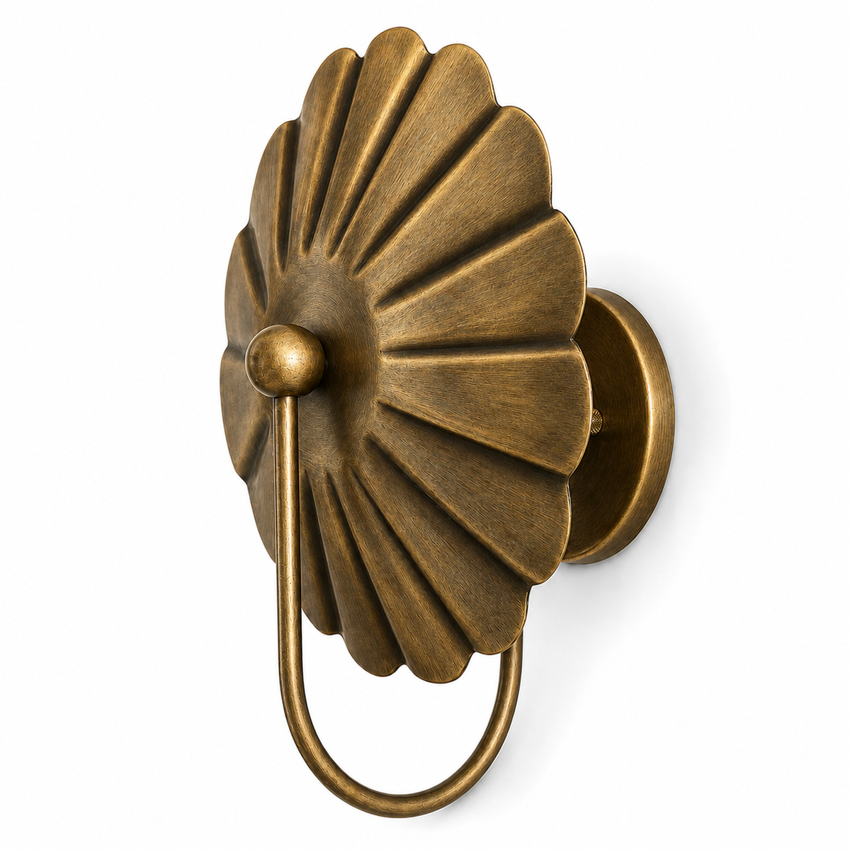 Unique brass wall sconce for living room