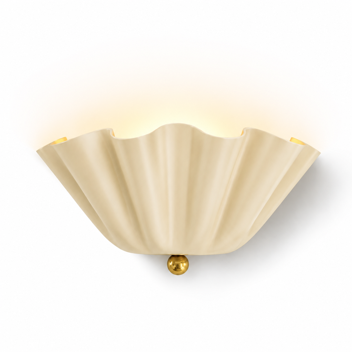 Brushed brass decorative wall light
