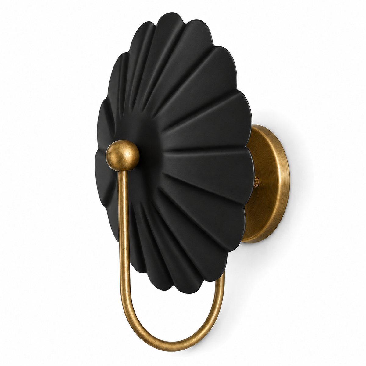 Vintage inspired brass wall light