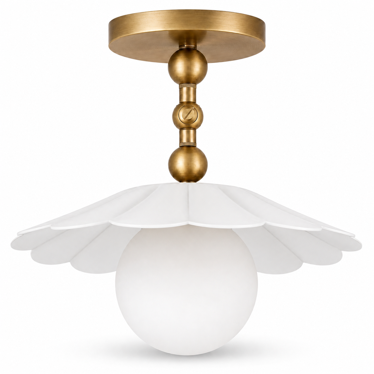 Mid century modern brass ceiling light